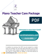 Carol Matz - Piano Teacher Care Package