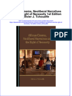 Ebook African Cinema Neoliberal Narratives and The Right of Necessity 1St Edition Olivier J Tchouaffe Online PDF All Chapter