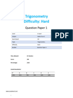 A3 Trigonometry Topic Booklet 1 Hard CIE A Level Maths P3 - 1