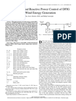 Direct Active and Reactive Power Control of DFIG For Wind Energy Generation