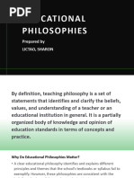 Educational Philosophies