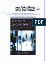 Assessing Student Threats Implementing The Salem Keizer System 2Nd Edition John Van Dreal Online Ebook Texxtbook Full Chapter PDF