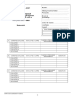 Simulare Evaluarea Nationala 2024 - Dolj - Matematica