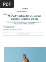 10 Sales Pitch Presentation Examples and Templates - Zendesk