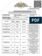 Certificate of Registration (COR)