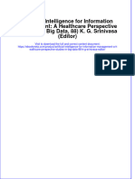 Ebook Artificial Intelligence For Information Management A Healthcare Perspective Studies in Big Data 88 K G Srinivasa Editor Online PDF All Chapter