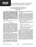 Adaptive Sleep Discipline For Energy Conservation and Robustness in Dense Sensor Networks