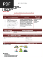 SESIÓN DE APRENDIZAJE Cómo Afecta La Contaminación Ambiental