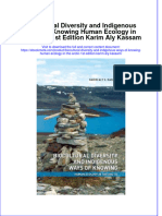 Biocultural Diversity and Indigenous Ways of Knowing Human Ecology in The Arctic 1St Edition Karim Aly Kassam Online Ebook Texxtbook Full Chapter PDF