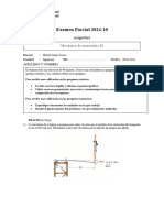 Examen Parcial 2024-10: Mecánica de Materiales II