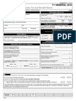 Income Tax and Benefit Return: T1 GENERAL 2016