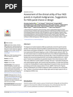 Assessment of The Ckinucal Utility of Four NGS Panels in Myeloid Malignancies