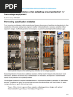 Twelve Ultimate Mistakes When Selecting Circuit Protection For Low-Voltage Equipment-1