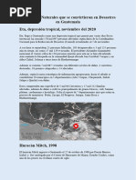 Fenómenos Naturales Que Se Convirtieron en Desastres en Guatemala