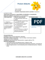 Proiect Didactic: de Formare A Capacităţilor de Dobândire A Cunoştinţelor