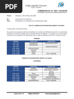 Comunicado Nro 40 - 2024