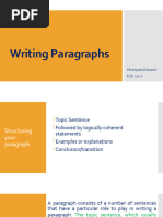 Paragraph Writing