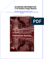 Business Driven Information Systems 7Th Edition Paige Baltzan Online Ebook Texxtbook Full Chapter PDF