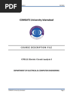 CPE121 Electric Circuits Analysis I