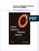 Chaotic Dynamics in Planetary Systems Sylvio Ferraz Mello Online Ebook Texxtbook Full Chapter PDF