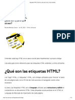 Etiquetas HTML - Qué Son, para Qué Sirven y Lista Completa