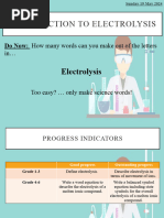 Electrolysis