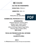 Informe Fisica (Principio de Arquimedes)