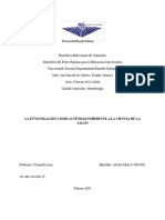 La Investigación Como Actividad Inherente A La Ciencia de La Salud