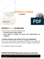 Crase Na Redação - Curso Gratuito 2024-1