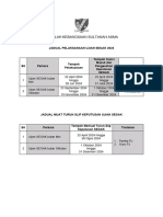 Jadual Pelaksanaan SEGAK 2024