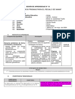 Sesión de Aprendizaje N 19