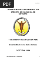 Texto Referencial SQL Server