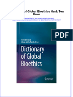 Dictionary of Global Bioethics Henk Ten Have Online Ebook Texxtbook Full Chapter PDF