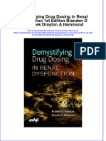 Ebook Demystifying Drug Dosing in Renal Dysfunction 1St Edition Branden D Nemecek Drayton A Hammond Online PDF All Chapter