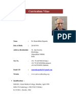 Curriculum Vitae of Dr. Ramesh Kapadiya