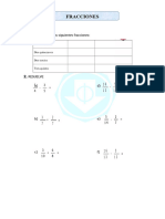 Evaluacion Fracciones 4to Grado