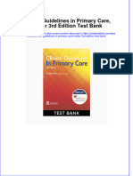 PDF Clinical Guidelines in Primary Care Hollier 3Rd Edition Test Bank Online Ebook Full Chapter