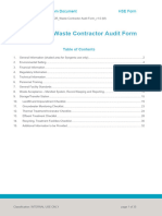 Waste Contractor Audit Form