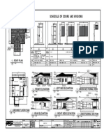 Schedule of Doors and Windows: Roof Plan