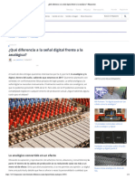 ¿Qué Diferencia A La Señal Digital Frente A La Analógica - Hispasonic