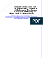 Download Facing Campus Sexual Assault And Relationship Violence With Courage A Guide For Institutions And Clinicians On Prevention Support And Healing 1St Edition Helen W Wilson Editor online ebook  texxtbook full chapter pdf 