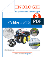 Cahier de L'élève - Technologie - 3 ASC