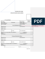 Personal Information Form