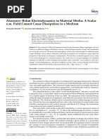 Modanese-Aharonov-Bohm Electrodynamics in Material Media A