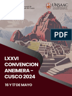 Programa Lxxvi Convencion Aneimera Cusco 2024