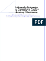 Grand Challenges For Engineering Imperatives Prospects and Priorities Summary of A Forum 1st Edition National Academy of Engineering