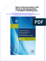 Ebook Fundamentals of Aeroacoustics With Applications To Aeropropulsion Systems 1St Edition Xiaofeng Sun Online PDF All Chapter