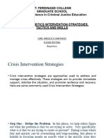 Crisis Intervention Strategies Tactics and Skills