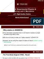 Lecture 7 - Rigid Bodies Statics