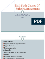 Metabolic & Toxic Causes of Seizures &